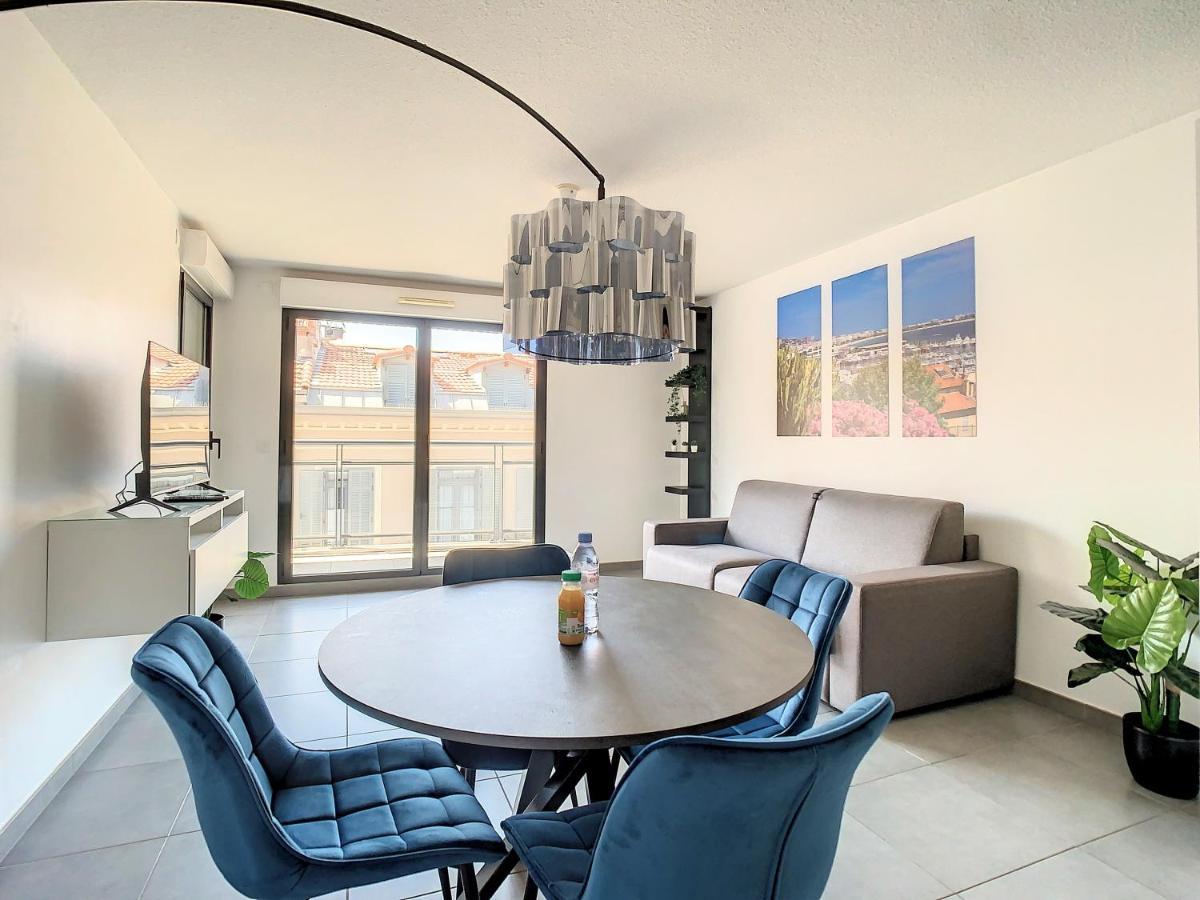 2P Cannes Centre-Ville Terrasse Экстерьер фото