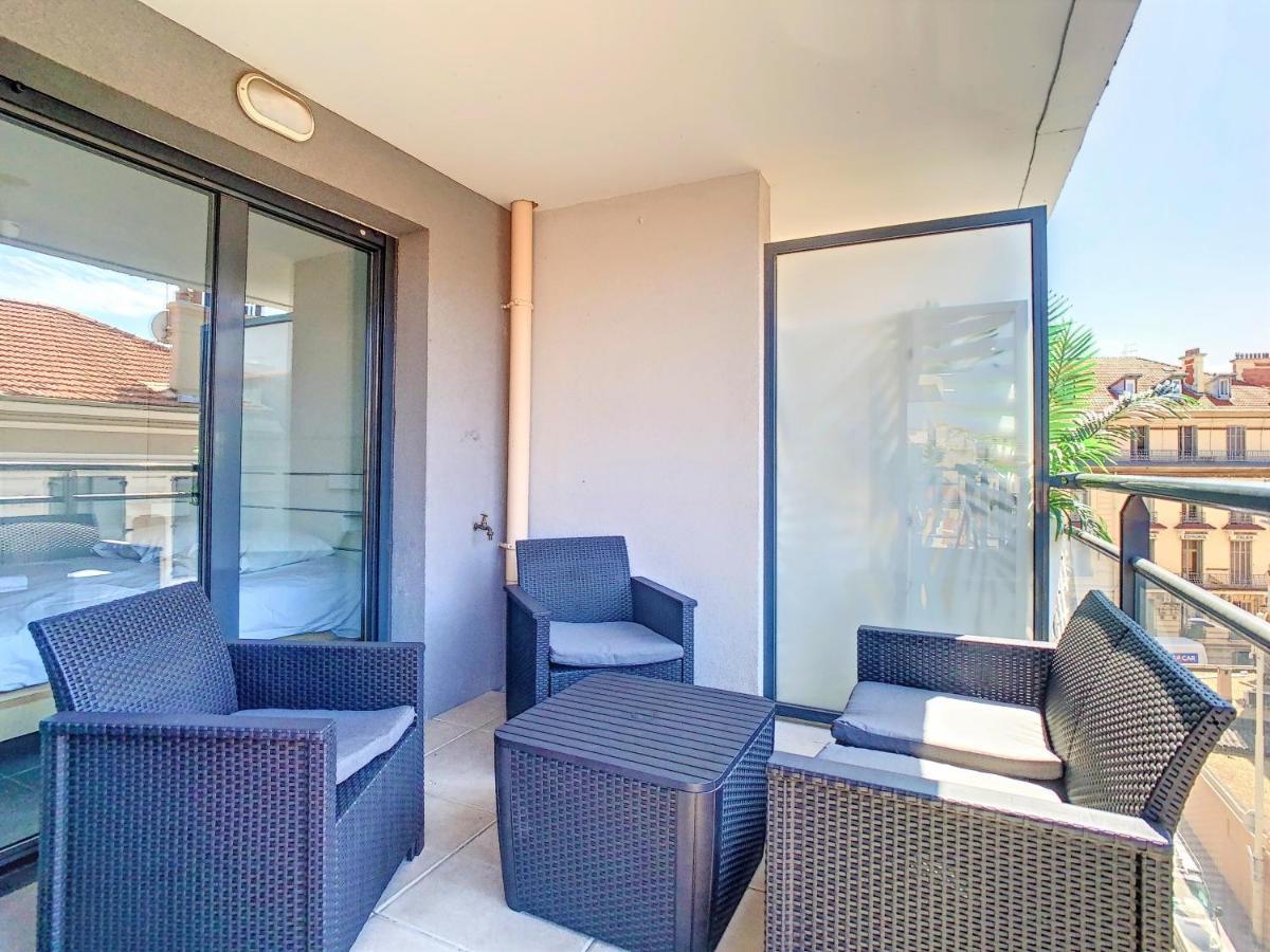 2P Cannes Centre-Ville Terrasse Экстерьер фото